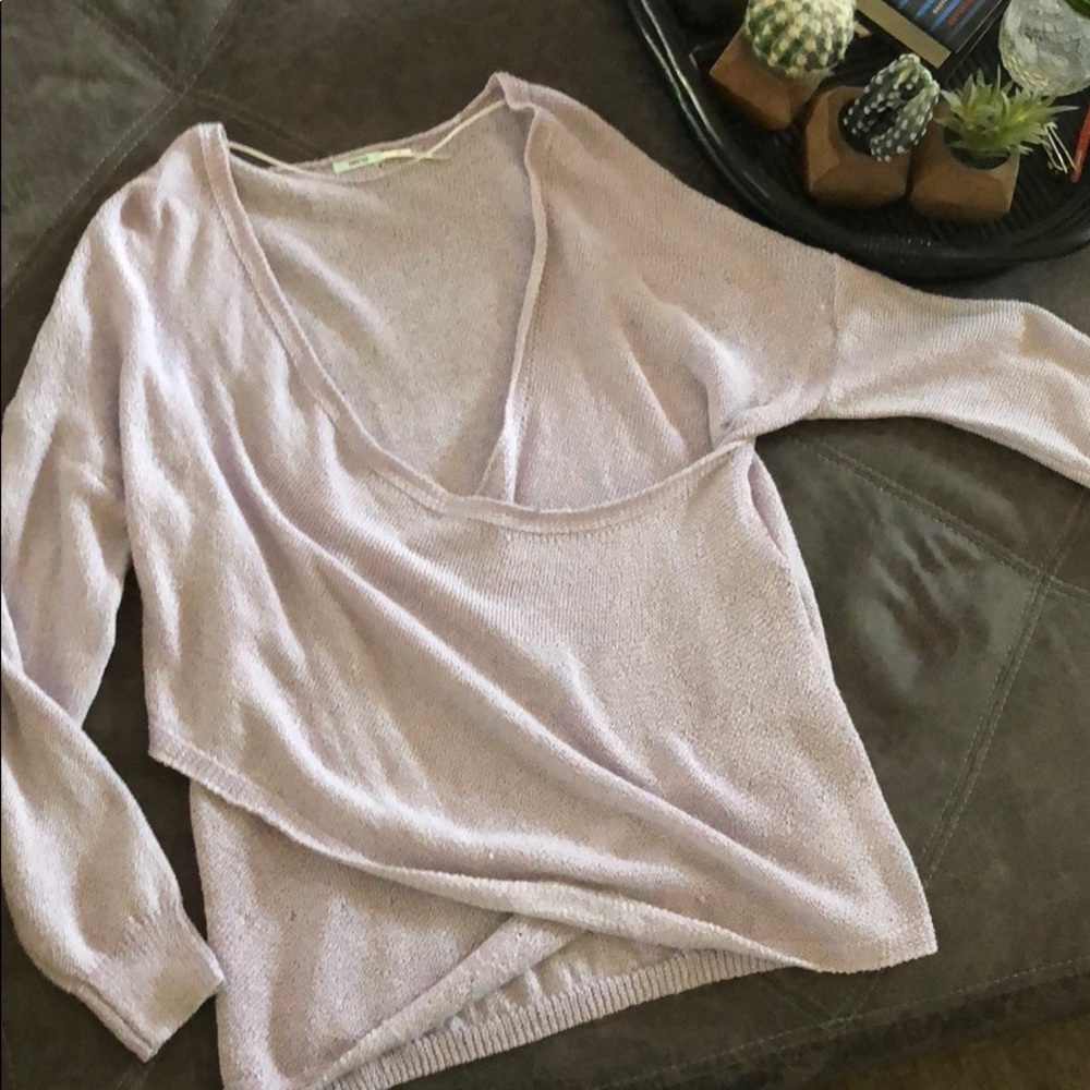 Light lavender knit sweater